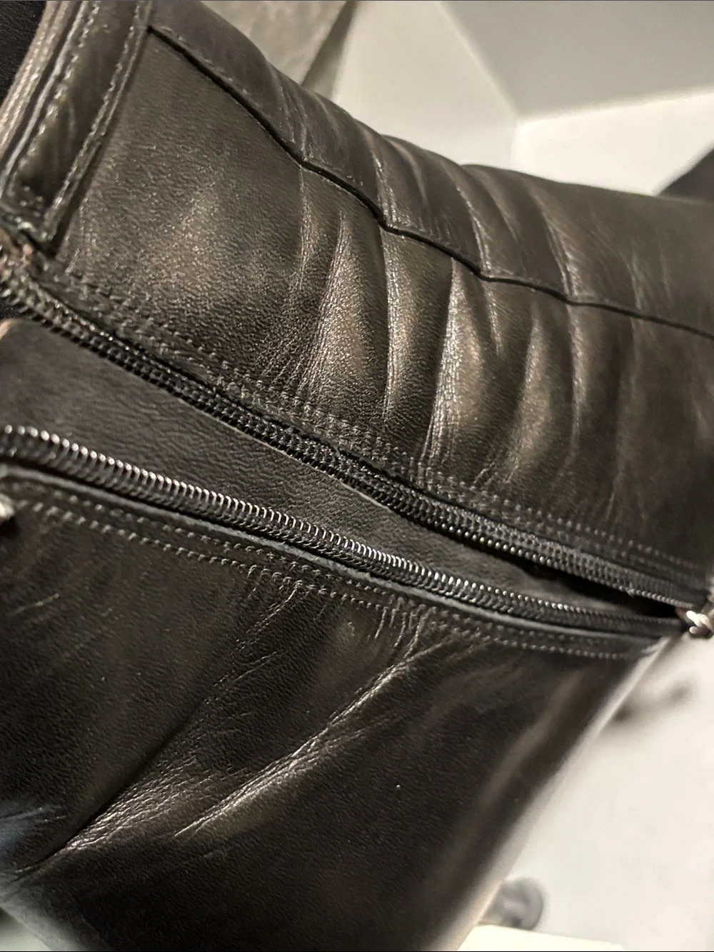 Via Spiga V-Madeline Black Leather Stiletto Ankle Boots Size 9M + Extra Heel Cap